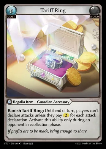 Tariff Ring — Grand Archive card