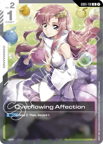 Overflowing Affection — Gundam Card Game card