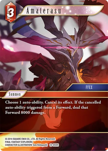 Amaterasu — Final Fantasy TCG card
