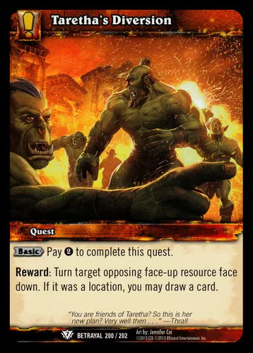 Taretha's Diversion — World of Warcraft TCG card