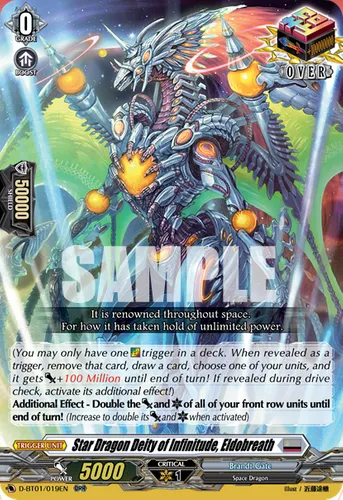 Star Dragon Deity of Infinitude, Eldobreath — Cardfight!! Vanguard card