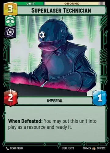 Superlaser Technician — Star Wars: Unlimited card
