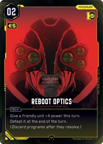 Reboot Optics — Cyberpunk TCG card