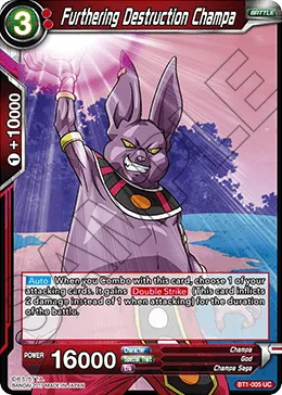 Furthering Destruction Champa — Dragon Ball Super Card Game card