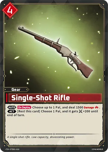 Single-Shot Rifle — Palworld TCG card