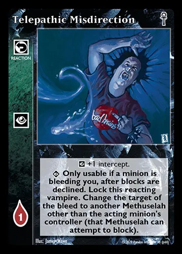 Telepathic Misdirection — Vampire: The Eternal Struggle card