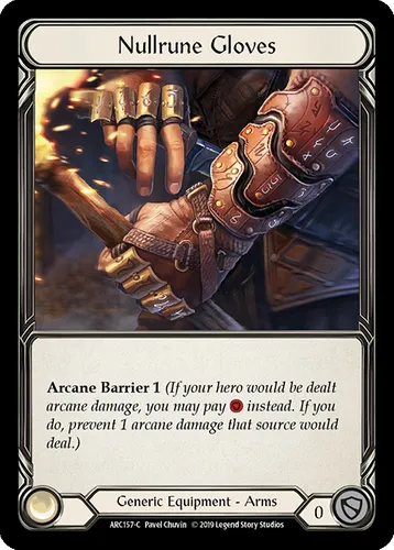 Nullrune Gloves — Flesh and Blood card