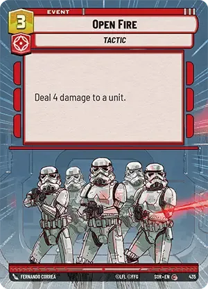 Open Fire — Star Wars: Unlimited card