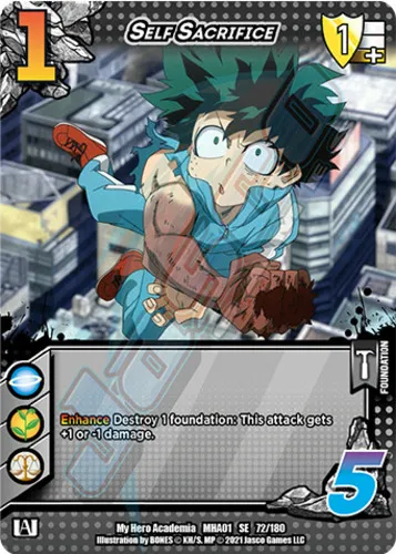 Self Sacrifice — Universal Fighting System card