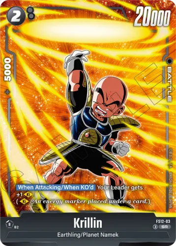 Krillin — Dragon Ball Super: Fusion World card