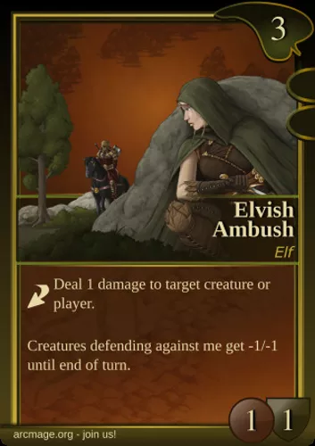 Elvish Ambush — Arcmage card