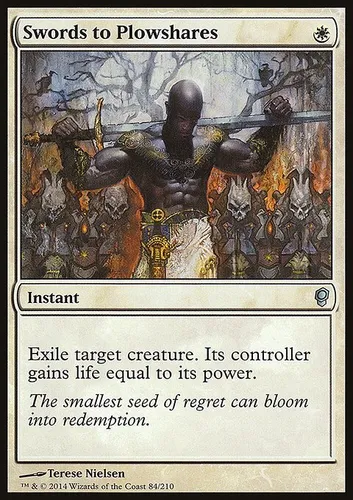 Swords to Plowshares — Magic: The Gathering card