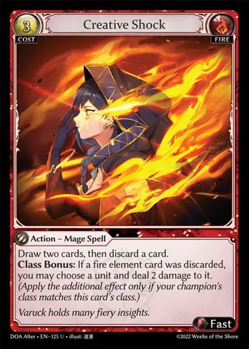 Creative Shock — Grand Archive card