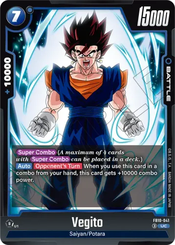 Vegito — Dragon Ball Super: Fusion World card