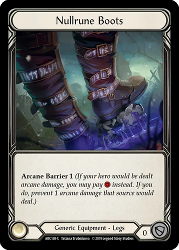 Nullrune Boots — Flesh and Blood card