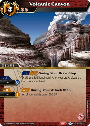 Volcanic Canyon — Battle Spirits Saga card