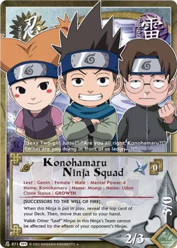 Konohamaru Ninja Squad — Naruto CCG card