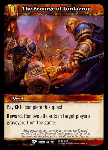 The Scourge of Lordaeron — World of Warcraft TCG card