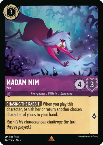 Madam Mim - Fox — Disney Lorcana card