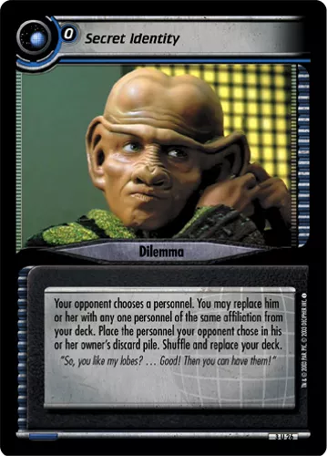 Secret Identity — Star Trek CCG card
