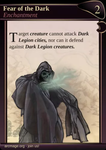 Fear of the Dark — Arcmage card