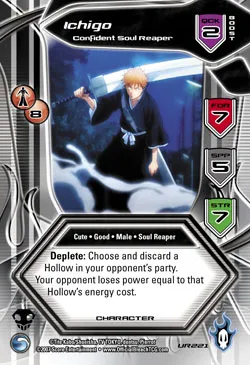 Ichigo - Confident Soul Reaper — Bleach TCG card