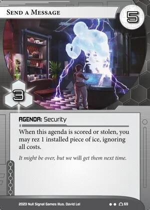 Send a Message — Android: Netrunner card