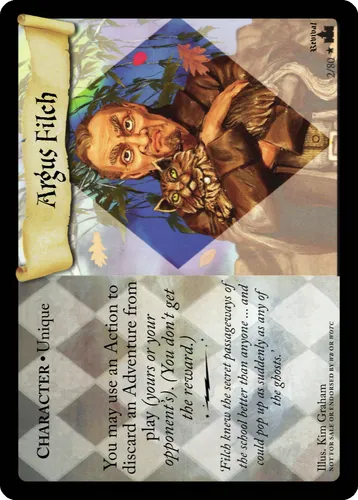 Argus Filch — Harry Potter TCG card