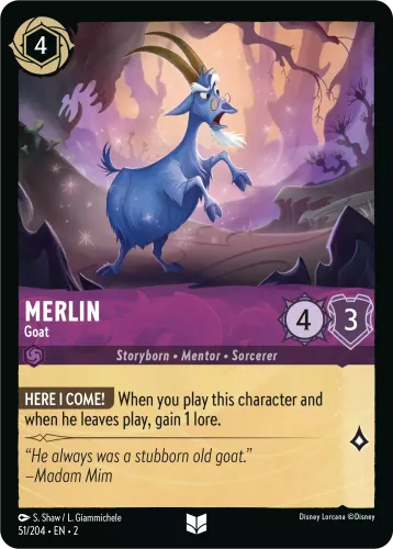 Merlin - Goat — Disney Lorcana card