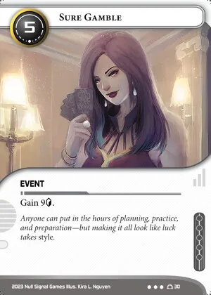 Sure Gamble — Android: Netrunner card