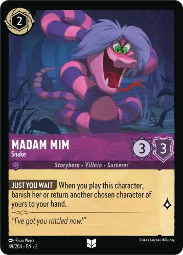 Madam Mim - Snake — Disney Lorcana card