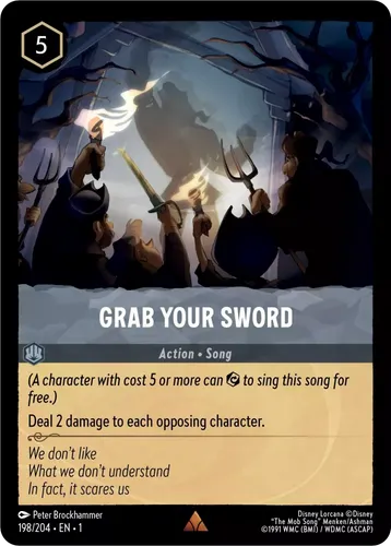 Grab Your Sword — Disney Lorcana card