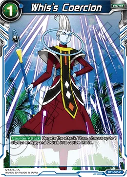 Whis's Coercion — Dragon Ball Super Card Game card