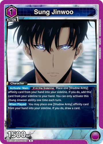 Sung Jinwoo [SLG-1-019] — Union Arena card