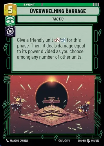 Overwhelming Barrage — Star Wars: Unlimited card