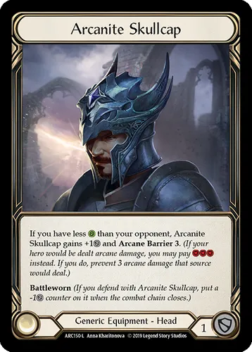 Arcanite Skullcap — Flesh and Blood card