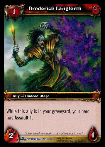 Broderick Langforth — World of Warcraft TCG card