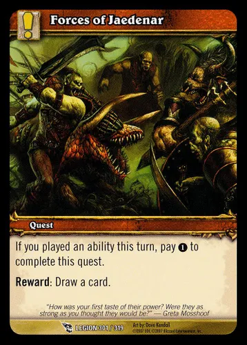 Forces of Jaedenar — World of Warcraft TCG card