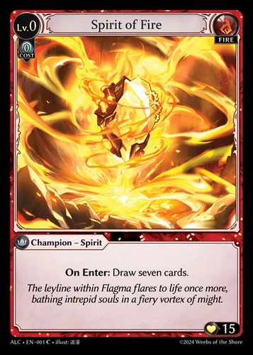 Spirit of Fire — Grand Archive card