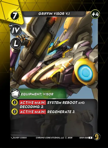 Griffin Visor V.1 — Chrono Core TCG card