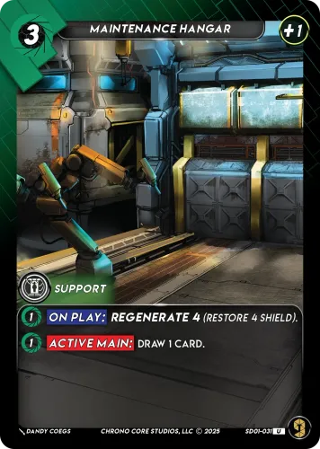Maintenance Hangar — Chrono Core TCG card