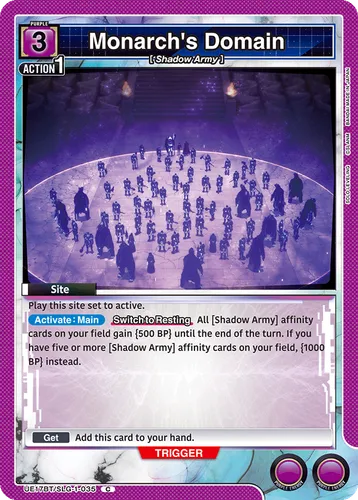 Monarch's Domain [SLG-1-035] — Union Arena card