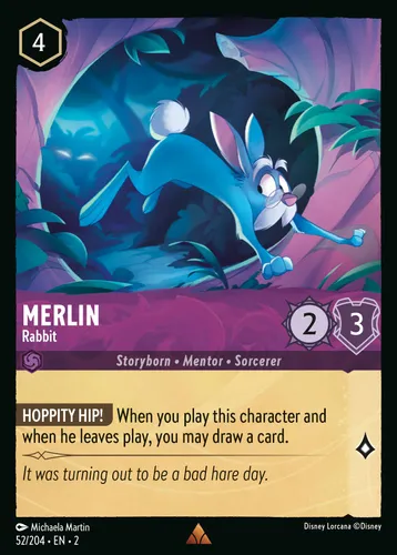 Merlin - Rabbit — Disney Lorcana card
