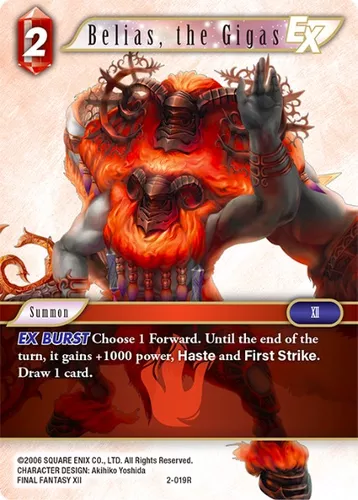 Belias, the Gigas — Final Fantasy TCG card