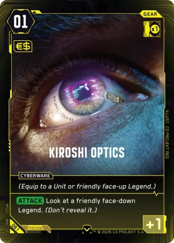 Kiroshi Optics — Cyberpunk TCG card